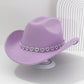🤠 Dames rhinestone hart cowboyhoed – Sprankelende, elegante Franse jazz fedora ✨