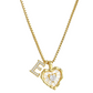 💎 Ketting met hartvormige letters en subtiele steentjes – Letterhanger & verstelbare lengte ✨