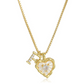 💎 Ketting met hartvormige letters en subtiele steentjes – Letterhanger & verstelbare lengte ✨