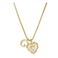 💎 Ketting met hartvormige letters en subtiele steentjes – Letterhanger & verstelbare lengte ✨