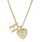 💎 Ketting met hartvormige letters en subtiele steentjes – Letterhanger & verstelbare lengte ✨