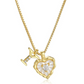 💎 Ketting met hartvormige letters en subtiele steentjes – Letterhanger & verstelbare lengte ✨