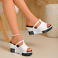 📢📢40% KORTING ⏰Elegante plateausandalen met sleehak voor dames