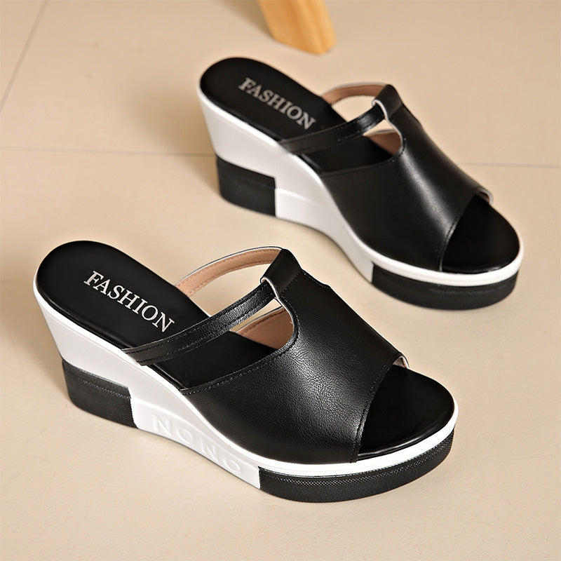 📢📢40% KORTING ⏰Elegante plateausandalen met sleehak voor dames