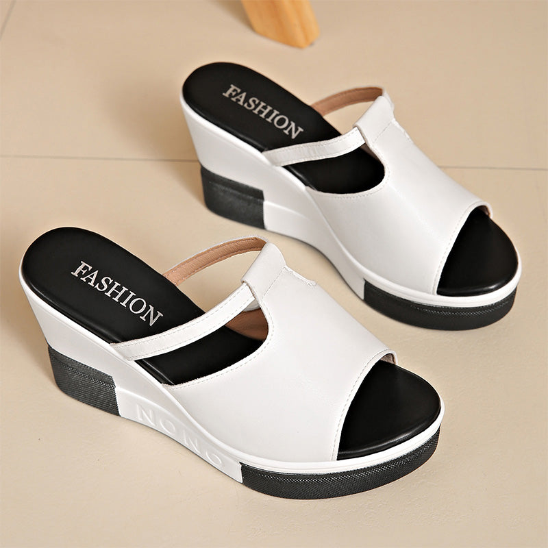 📢📢40% KORTING ⏰Elegante plateausandalen met sleehak voor dames
