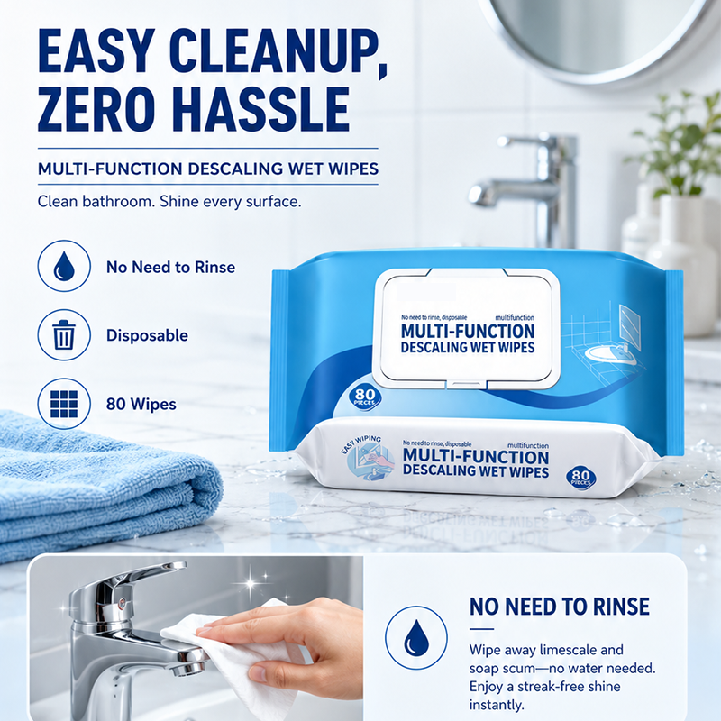 🧼💎 2+1 GRATIS! Dik, scheurbestendig, en lost kalk op als boter. Veeg, glim, klaar – geen naspoelen, geen strepen, alleen een sprankelende badkamer in seconden.