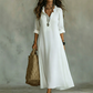 Boheemse Ruche V-hals Maxi Jurk 👗