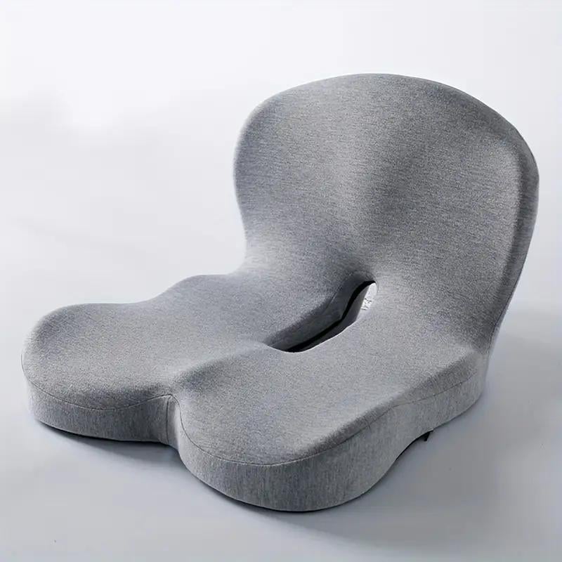 🔥 55% KORTING + GRATIS VERZENDING ☁️ Ergonomisch Traagschuim Zitkussen | Verlicht Rug- en Stuitpijn (Auto & Kantoor)
