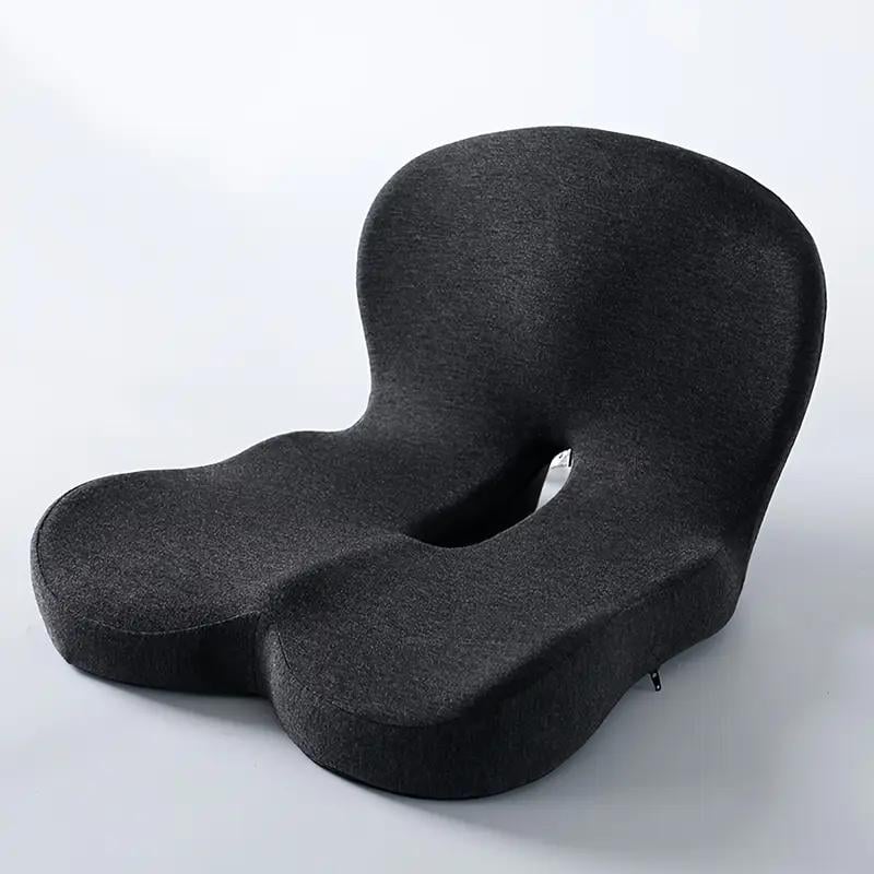 🔥 55% KORTING + GRATIS VERZENDING ☁️ Ergonomisch Traagschuim Zitkussen | Verlicht Rug- en Stuitpijn (Auto & Kantoor)