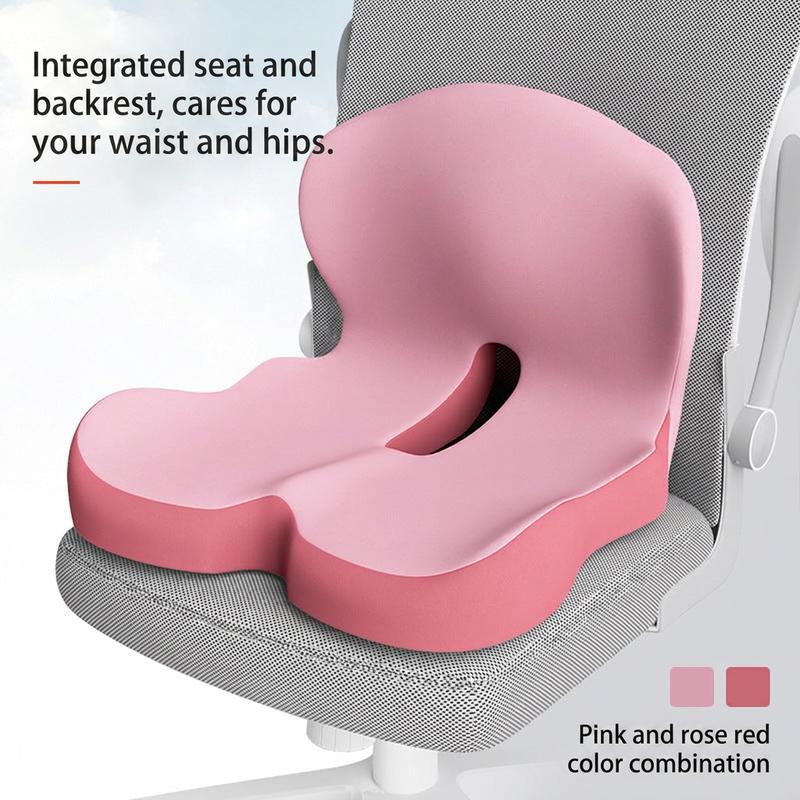 🔥 55% KORTING + GRATIS VERZENDING ☁️ Ergonomisch Traagschuim Zitkussen | Verlicht Rug- en Stuitpijn (Auto & Kantoor)