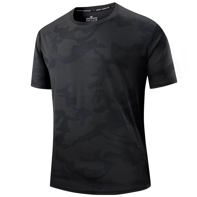 🏃‍♂️ Sneldrogend camouflage-sport-T-shirt voor heren 💪