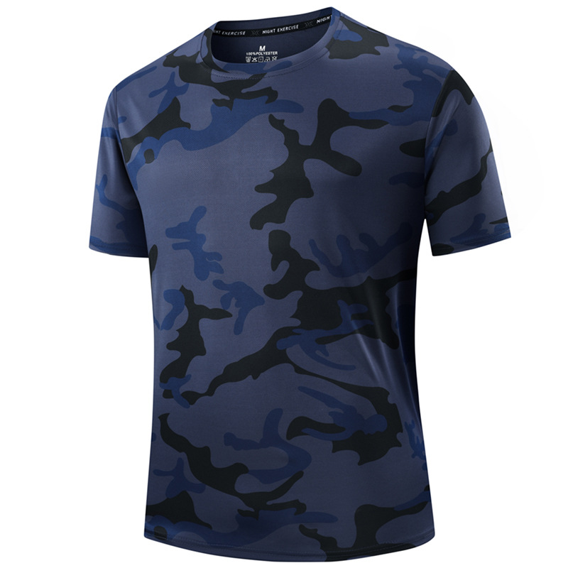 🏃‍♂️ Sneldrogend camouflage-sport-T-shirt voor heren 💪