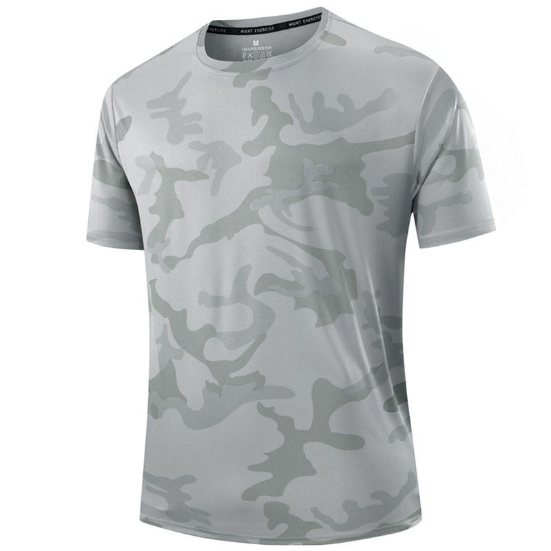 🏃‍♂️ Sneldrogend camouflage-sport-T-shirt voor heren 💪