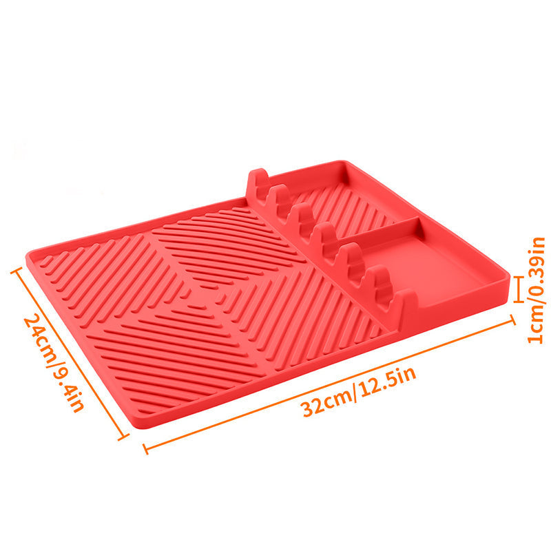 🥩 Hittebestendige Siliconen BBQ Zijplank Mat | Houdt je Barbecue Vetvrij & Schoon