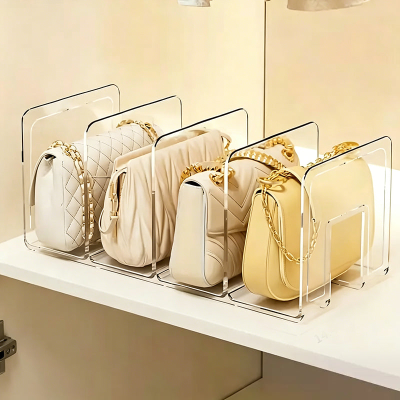 🔥50% korting👜 Transparant acryl opbergrek voor tassen✨