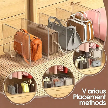 🔥50% korting👜 Transparant acryl opbergrek voor tassen✨