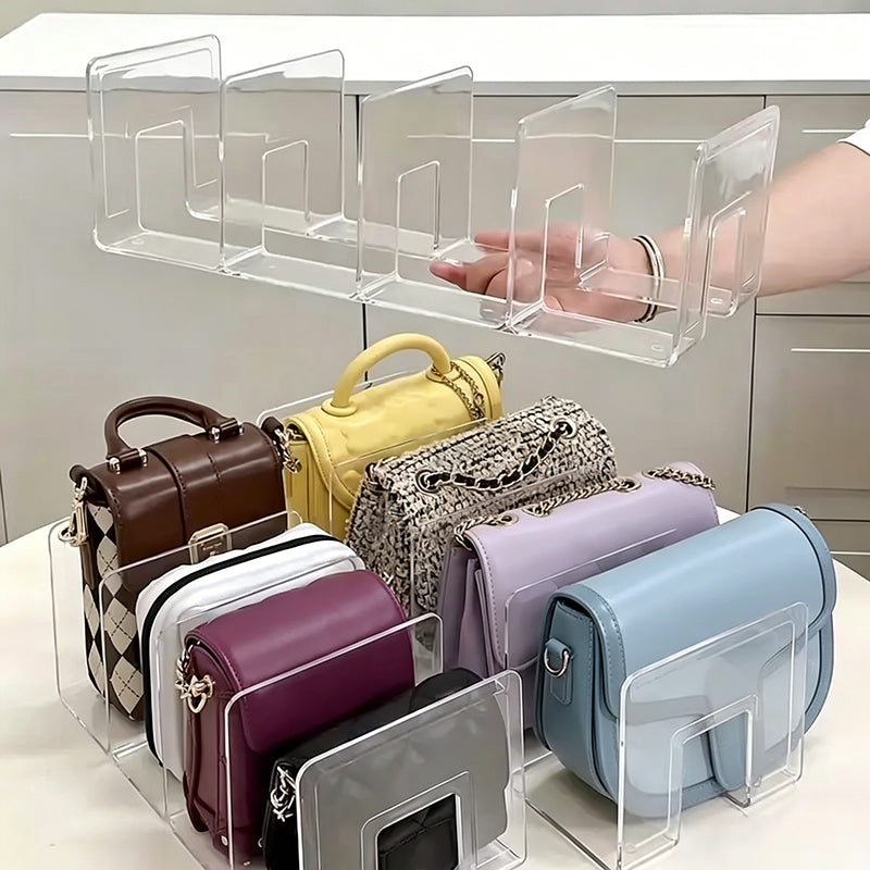 🔥50% korting👜 Transparant acryl opbergrek voor tassen✨