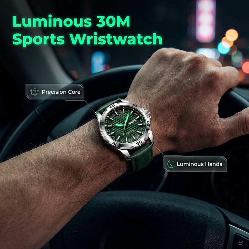 ⌚ TIJDELIJKE AANBIEDING: 50% KORTING! 💥 Luminous Quartz 30M sporthorloge voor heren – 3D-geometrische wijzerplaat, krasbestendig, waterbestendig ✨