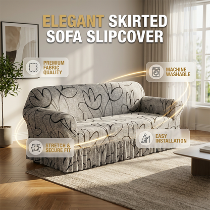 🛋️✨ Elastische, nauwsluitende bankhoes die vlekken en kreukels moeiteloos verbergt. Je bank ziet er weer als nieuw uit zonder dat je hem hoeft te vervangen.