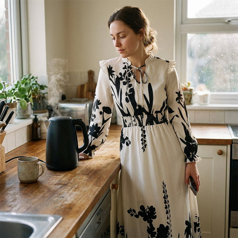 👗 50% KORTING ✨Elegante maxi-jurk met bloemenpatroon voor dames 🔥