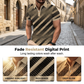 👕 Heren Geometrische Print Overhemd met Kraag ⭐