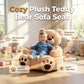 🔥50% korting🧸 Pluche teddybeer-kinderbank – Zacht kussen in de vorm van een stripfiguur met rugleuning