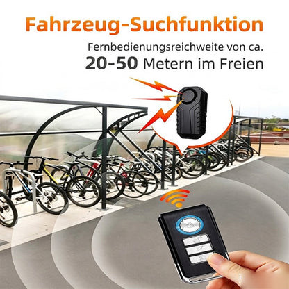 🚲 50% KORTING 🔔 Draadloos fietsalarm met afstandsbediening – Luid alarm van 110 dB, trillingssensor en antidiefstalbeveiliging ✨