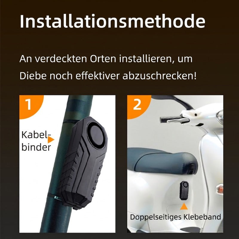 🚲 50% KORTING 🔔 Draadloos fietsalarm met afstandsbediening – Luid alarm van 110 dB, trillingssensor en antidiefstalbeveiliging ✨