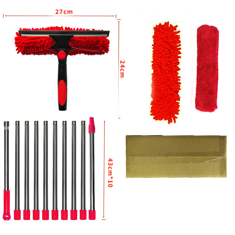 💦50% korting🧹2-in-1 raamwisser met lange verlengstang