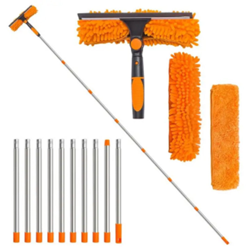 💦50% korting🧹2-in-1 raamwisser met lange verlengstang
