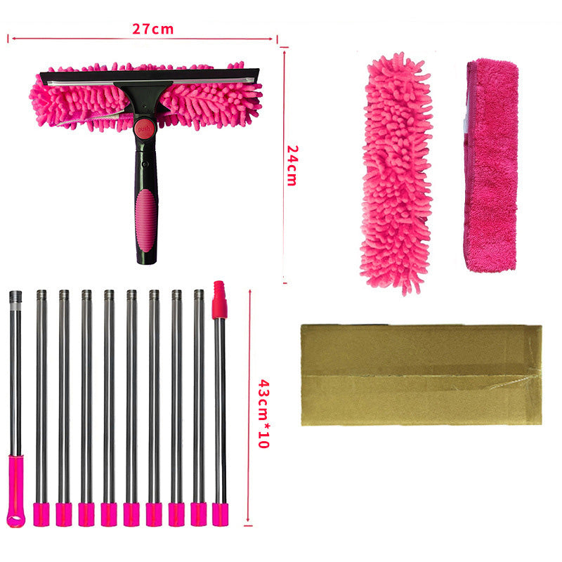💦50% korting🧹2-in-1 raamwisser met lange verlengstang