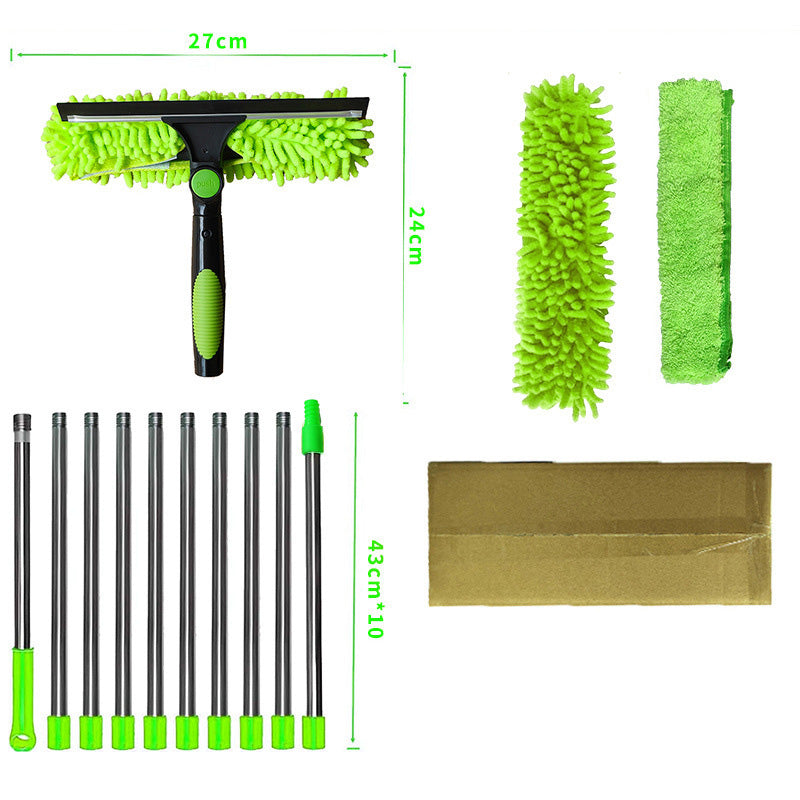 💦50% korting🧹2-in-1 raamwisser met lange verlengstang