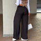 👖 Damesbroek met hoge taille en rechte pijpen