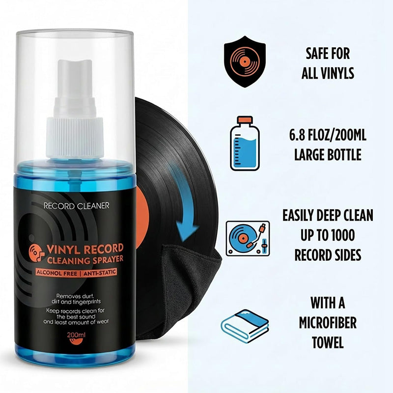 🧴 Antistatische reinigingsspray voor vinylplaten