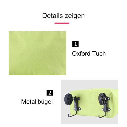 🔥 2-in-1 opvouwbare boodschappentas