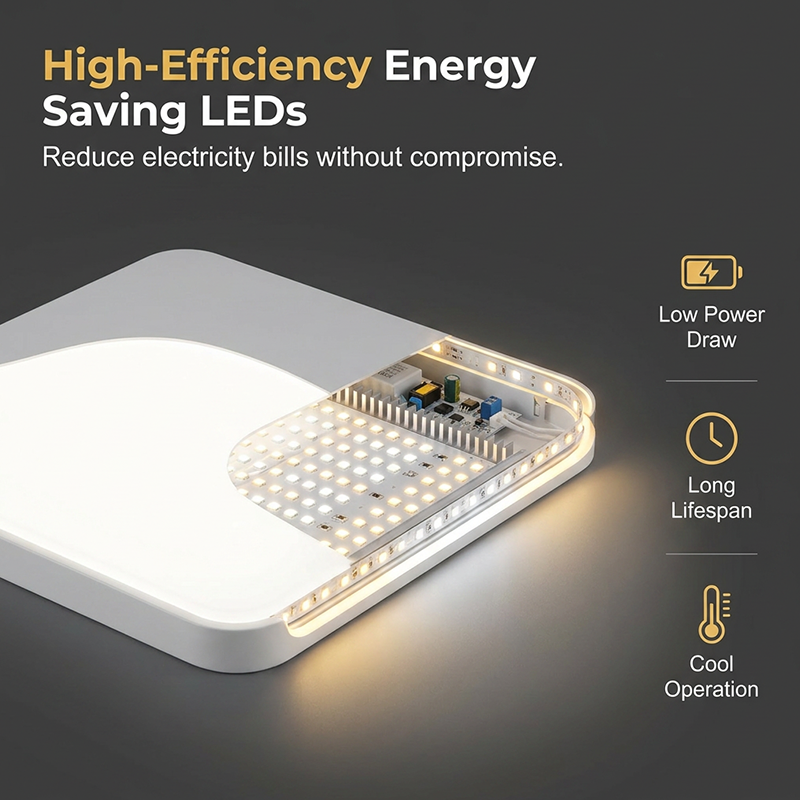 💡 Moderne vierkante LED-plafondlamp ⭐