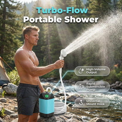 🚿 Draagbare douchepomp voor op de camping ✨Gratis verzending