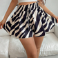 🩳 Damesshort met hoge taille en losse pasvorm, voorzien van een trekkoord