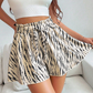 🩳 Damesshort met hoge taille en losse pasvorm, voorzien van een trekkoord