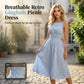 Dames Retro Off-Shoulder Jurk - Vintage Look Met Comfortabele Pasvorm 👗