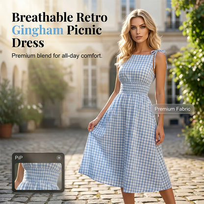 🌸 Dames Retro Off-Shoulder Jurk - Vintage Look Met Comfortabele Pasvorm 👗