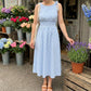 Dames Retro Off-Shoulder Jurk - Vintage Look Met Comfortabele Pasvorm 👗