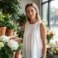 🌸 Mouwloze tanktop met kanten rand voor dames