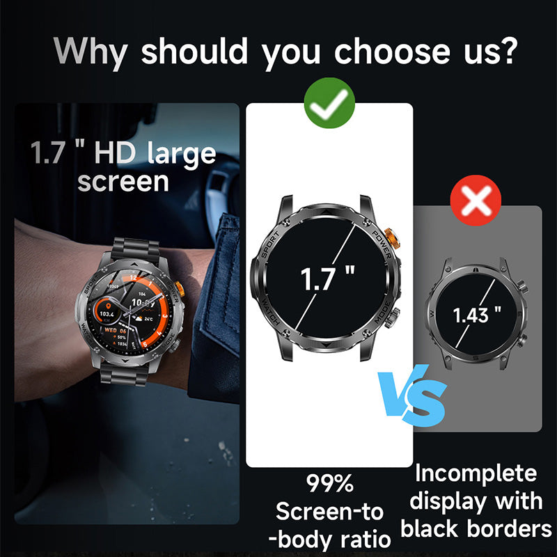 ⌚Smart Bluetooth-sporthorloge met 1000 mAh-batterij🏆