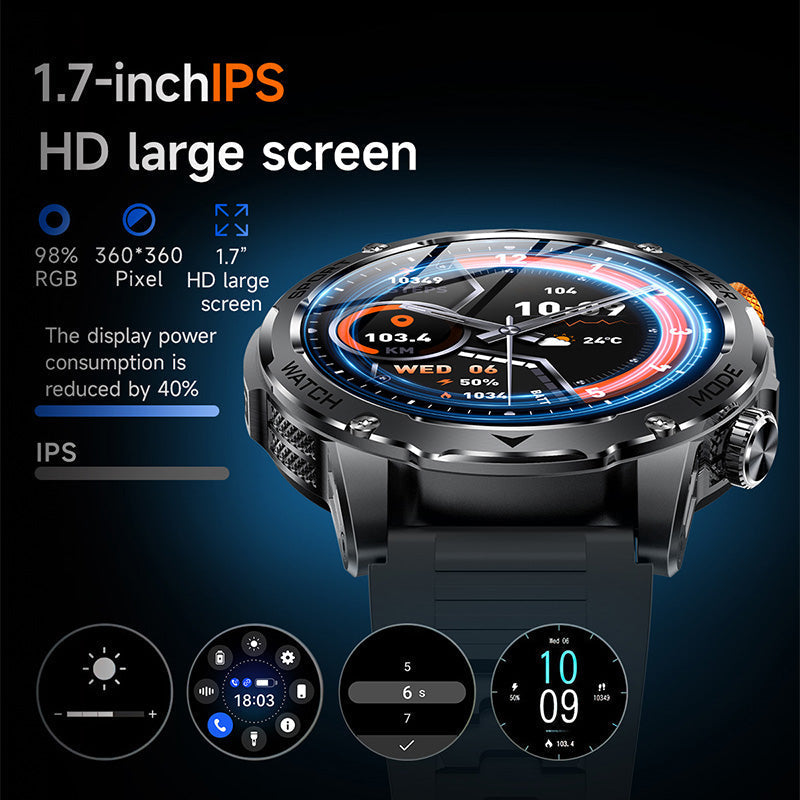 ⌚Smart Bluetooth-sporthorloge met 1000 mAh-batterij🏆