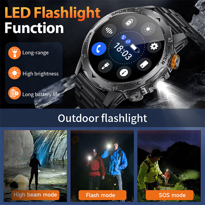 ⌚Smart Bluetooth-sporthorloge met 1000 mAh-batterij🏆