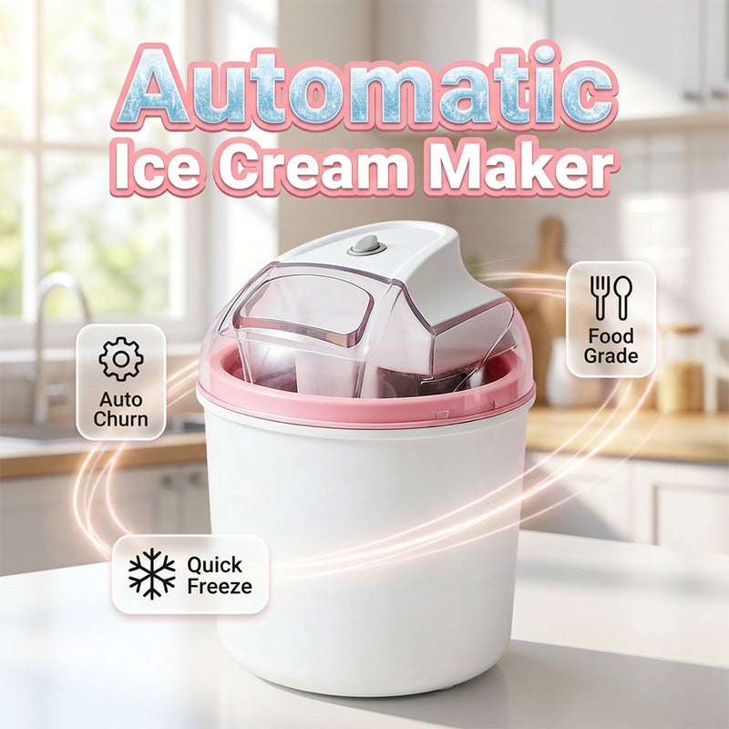 ❄️🍧 50% korting! Een ijsmachine voor het hele gezin: grote capaciteit, eenvoudig in gebruik, en binnen enkele minuten maak je er romig ijs mee✨