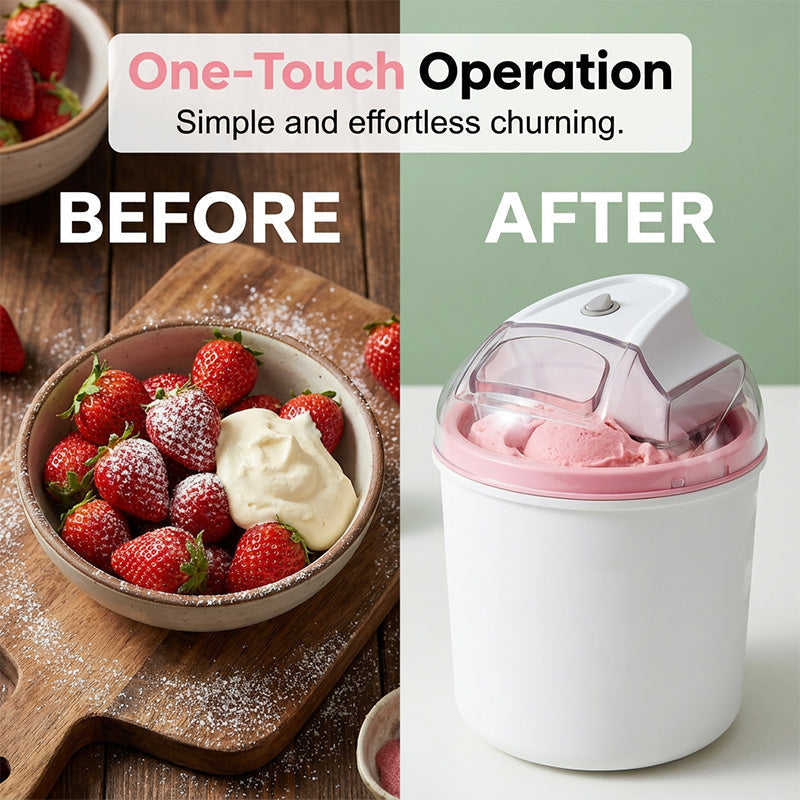 ❄️🍧 50% korting! Een ijsmachine voor het hele gezin: grote capaciteit, eenvoudig in gebruik, en binnen enkele minuten maak je er romig ijs mee✨