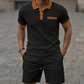 🔥 Zomerse, casual tweedelige set van wafelbreisel voor heren 🩳