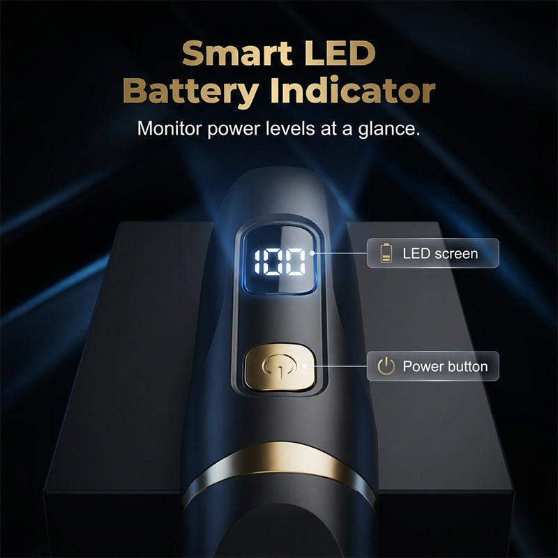 ⚡️3-in-1 Elektrische Trimmer & Scheerapparaat voor Mannen en Vrouwen - Lichaam, Neus & Haar - met LED Display